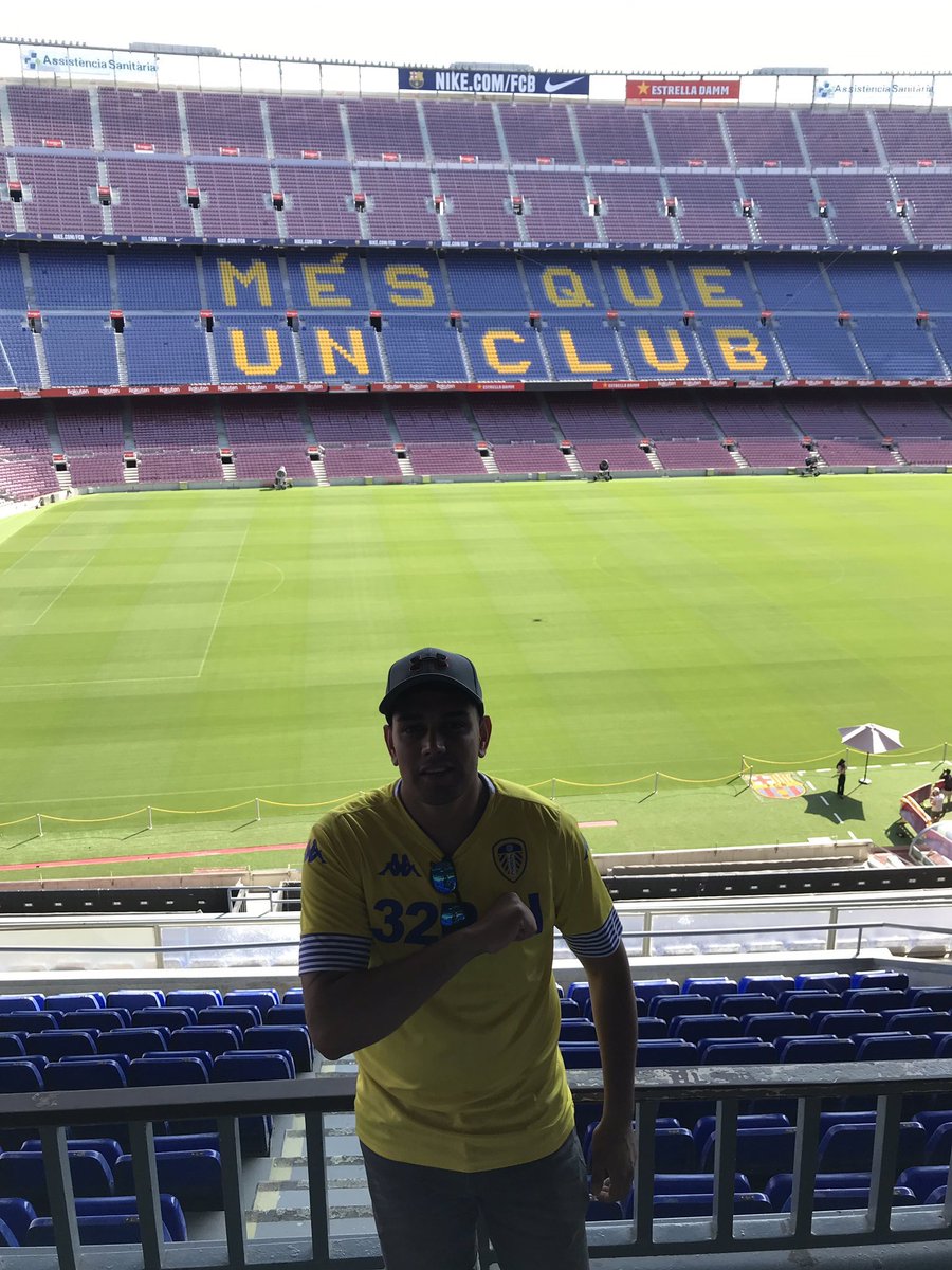 Barcelona 🇪🇸 When it was announced Messi is to leave on a free, Leeds sent in the spies to Camp Nou <a href="/lee1aston/">Lee Aston</a> #lufc #LeedsEverywhere