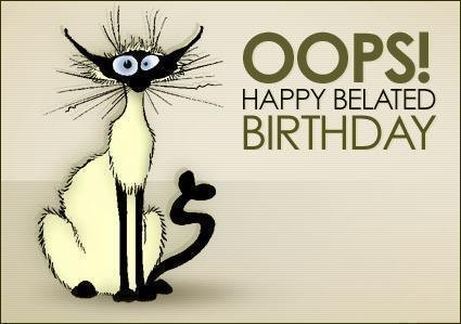   Happy belated birthday sir! 