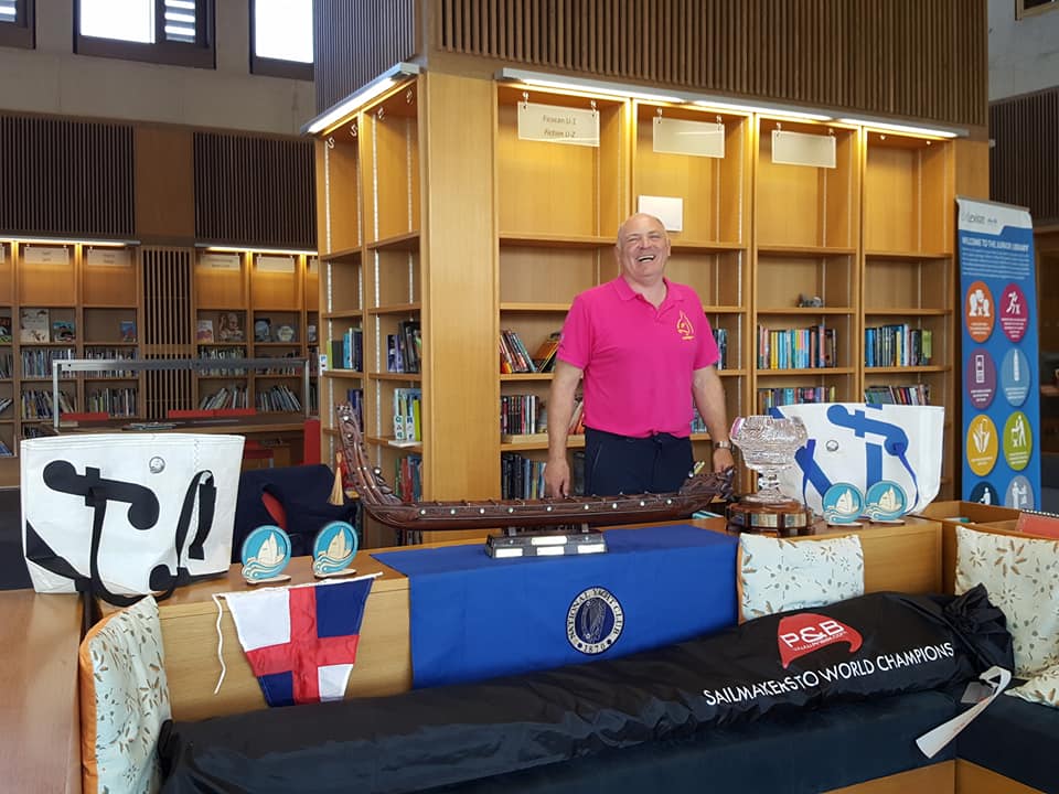 flying15worlds's tweet photo. Very enjoyable day prize giving at the New Lexicon Library  in Dun Laoghaire on Friday  for the #Subaru World Championships race 2 and 3 presented by day sponsor Thomson Process Equipment and Engineering https://t.co/XS29zxuAXS