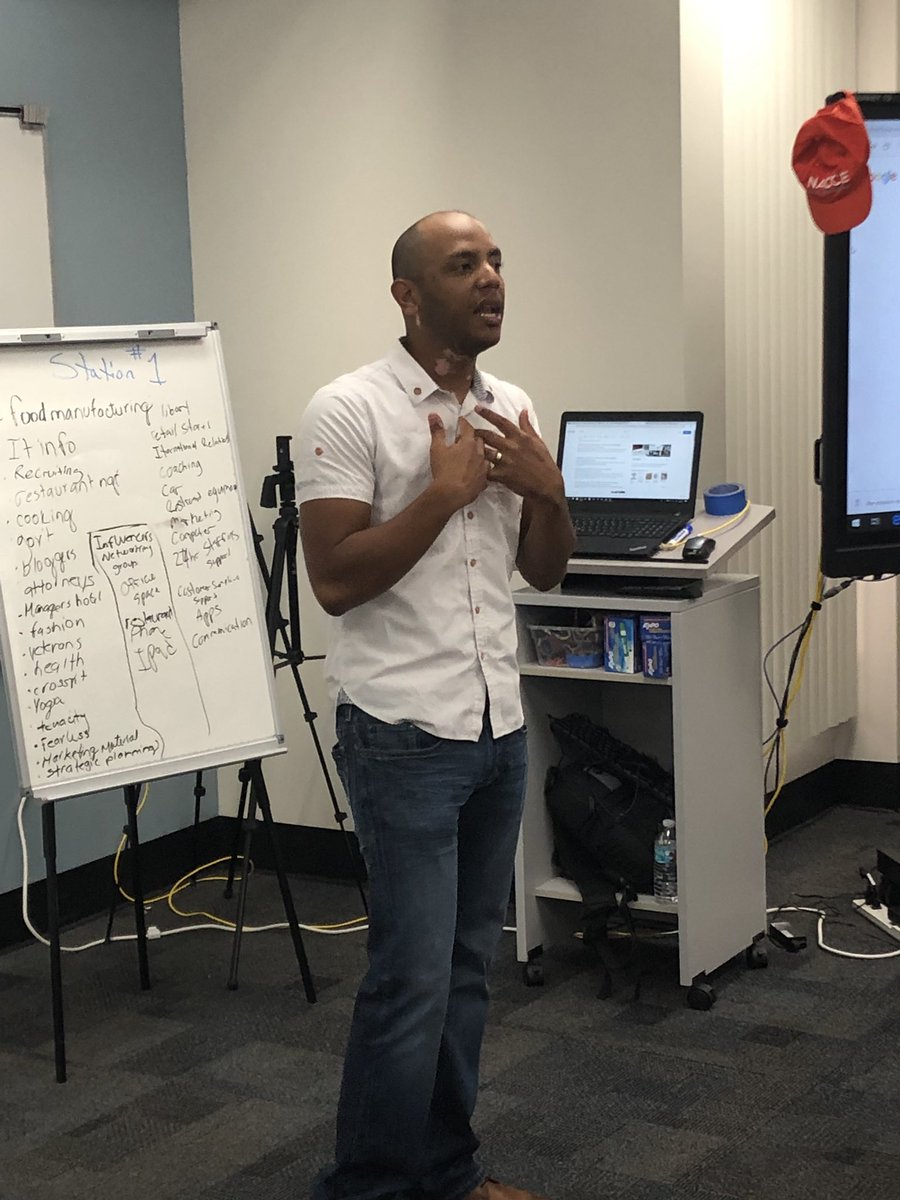 profandygold's tweet photo. A wonderful second day of training at the @HCCFL #HCCinLab delivering the @IVMFSyracuseU #StriveForVets entrepreneurship program. What an awesome cohort. Thank you @GaryJamesKnight for guest speaking today!! https://t.co/oqUD1E2v0I