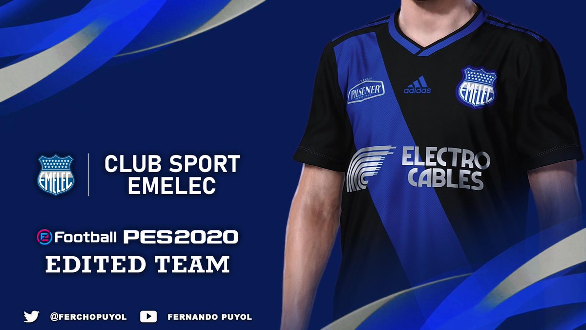 FerchoPuyol's tweet photo. #RT Listos los uniformes de #Emelec para #eFootballPE2020 #PS4 #PC falta poco #PlayingIsBelieving ⚽️🎮 https://t.co/vpcmULqf23