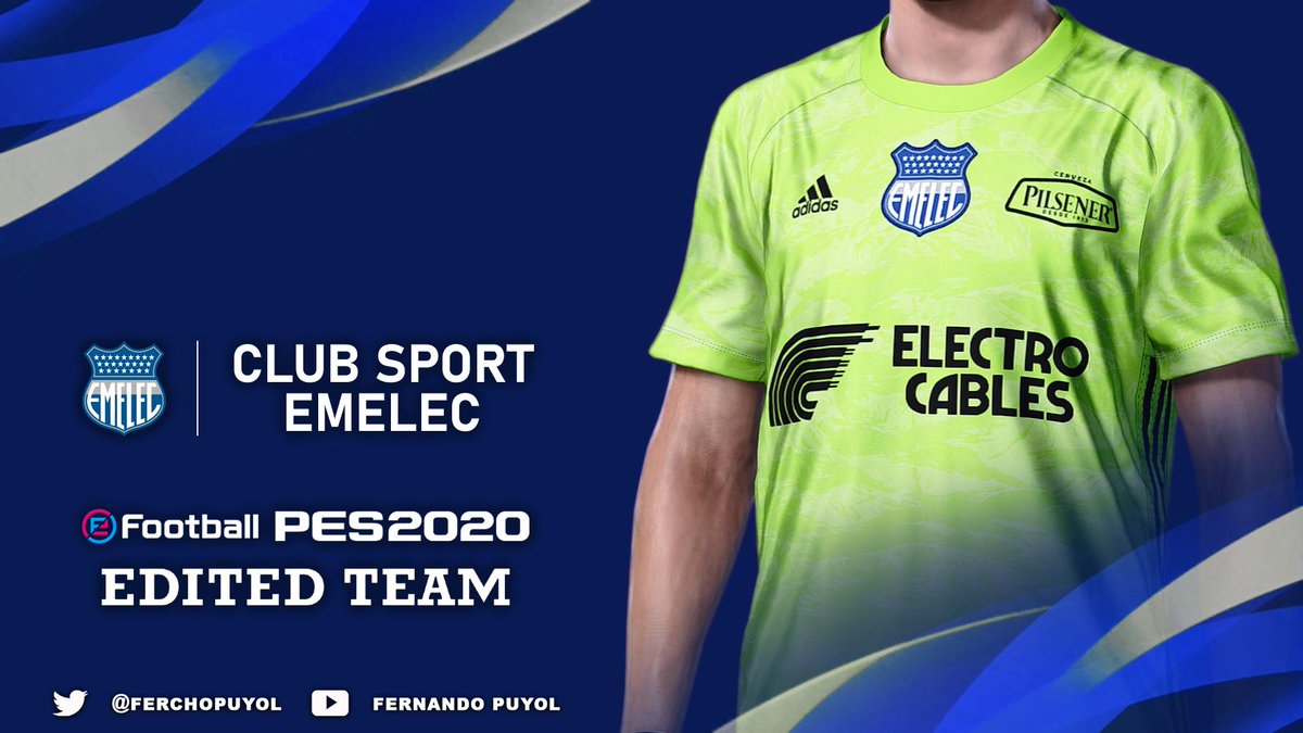 FerchoPuyol's tweet photo. #RT Listos los uniformes de #Emelec para #eFootballPE2020 #PS4 #PC falta poco #PlayingIsBelieving ⚽️🎮 https://t.co/vpcmULqf23