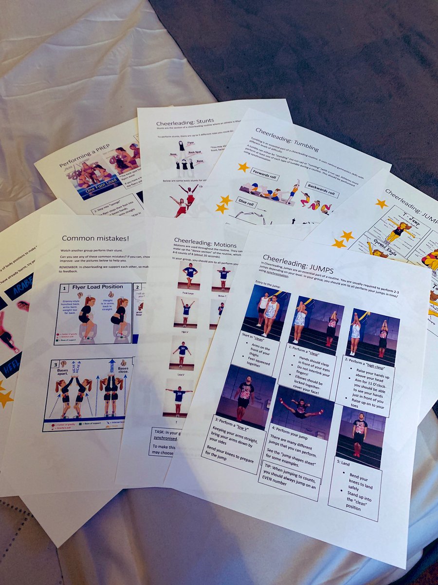 MissWray2's tweet photo. A Sunday afternoon spent making cheerleading resources 🤓 🤸🏻‍♀️ https://t.co/hYQMr30kMz