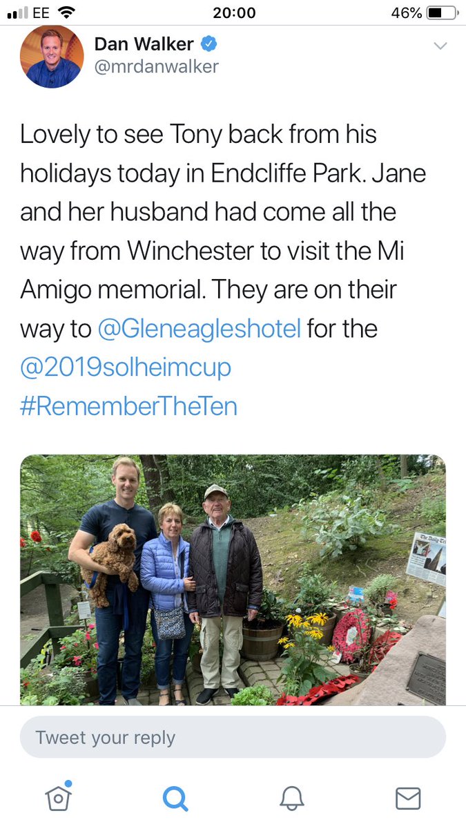 rsperformtrain's tweet photo. Thank you @mrdanwalker for stopping to talk to my parents earlier today! Made their holiday meeting yourself and Tony and the golf hasn’t even started yet! 
Also good luck at Wentworth! https://t.co/mffjc7FUSs