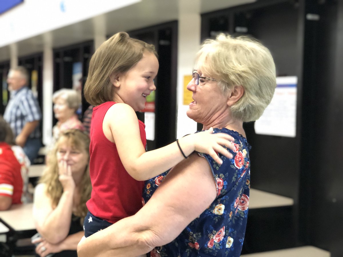 MrsLehmansClass's tweet photo. Happy Grandparents Day! We had so much fun and sang a song we use to learn our letter sounds. #letterfactory #GrandparentsDay #cardinalpride @HenryElementary https://t.co/NLwDln7s8X