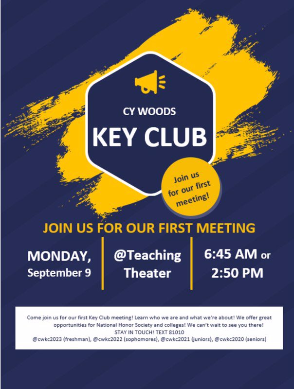 CyWoodsKeyClub's tweet photo. See you there!! https://t.co/HSnYpaWNNq