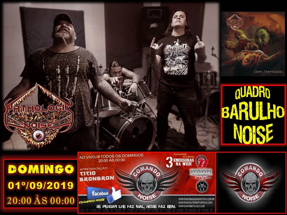 PROGRAMA COMANDO NOISE  Domingo ao Vivo -  20:00 h às 00:00 h.
skatemetalold.com
radioalternativarock.com
radiobaixadasantista.com.br