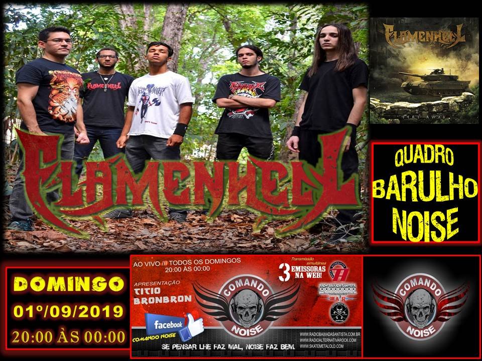 PROGRAMA COMANDO NOISE  Domingo ao Vivo -  20:00 h às 00:00 h.
skatemetalold.com
radioalternativarock.com
radiobaixadasantista.com.br