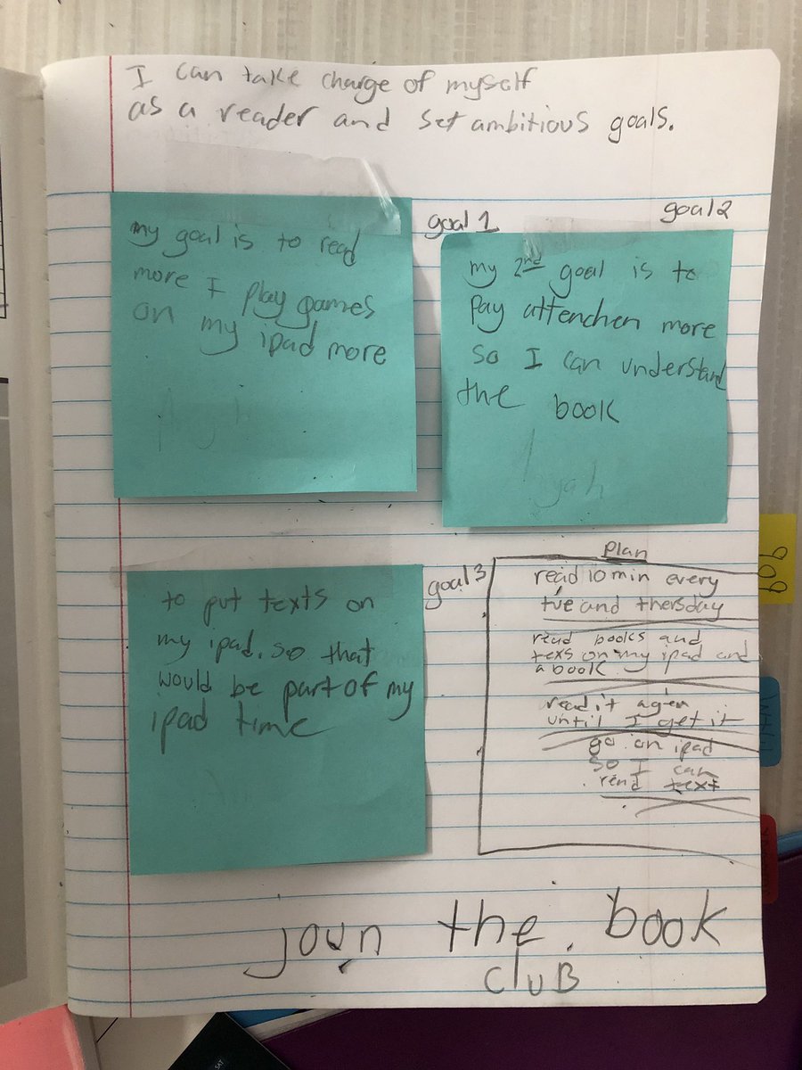 frost5th's tweet photo. Check out some of our reading goals! @frostpolarbears @GeorgetownISD https://t.co/URrKGZWPEs