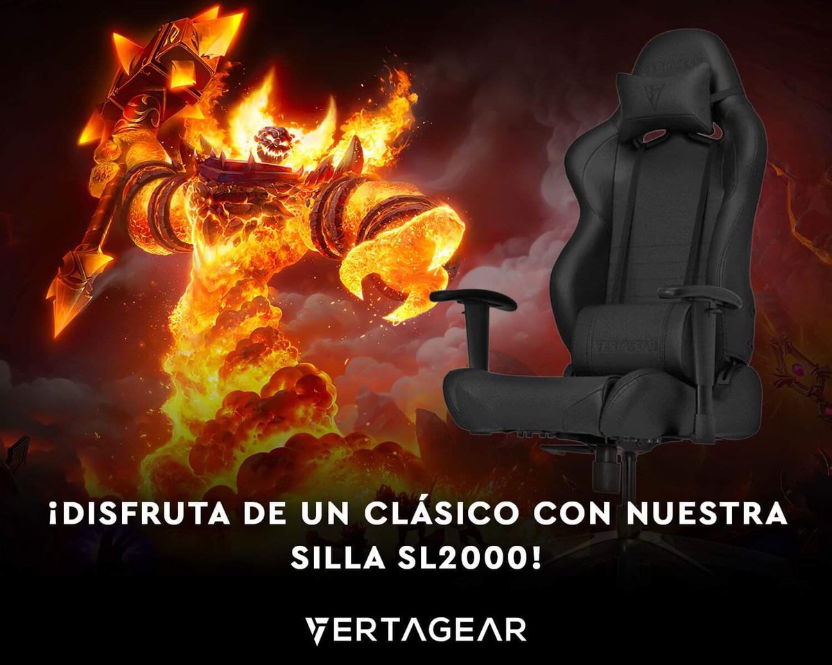 ¡Oferta por el lanzamiento de un clásico! Demuestra que tienes una cuenta en cualquier versión de World of Warcraft y obtén 10% de descuento en nuestra silla SL2000 en color negro!
#vertagearperu #sillagamer #sl2000 #wowclassic #wow #gamer #gaming #videogames