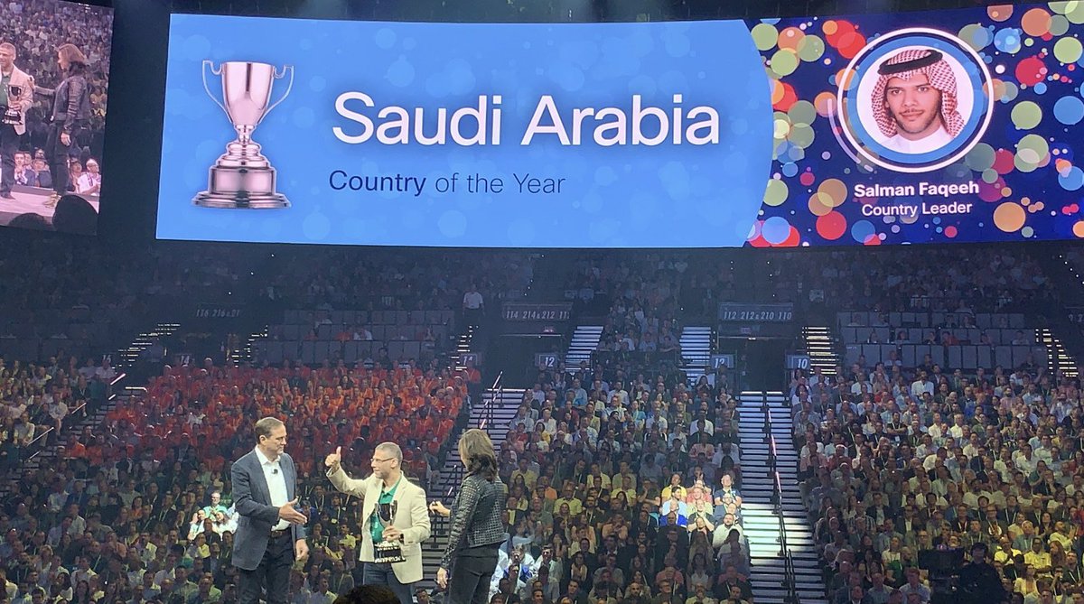 sfaqeeh's tweet image. This morning, the winning team  @CiscoSaudia has been globally recognized by @ChuckRobbins and @gerri_elliott as the #Cisco FY19 Country of the Year. I am proud and humbled to lead such #IMPACTful team... 
@WeAreCisco
#CiscoImpact
#LoveWhereYouWork