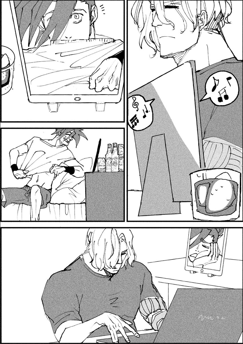 寝顔に素直になるクレイ  消火後です 