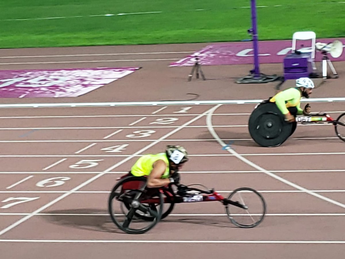 CONADIS_MX's tweet photo. Vía @CONADE 
#Parapanamericanos2019
#ParaAtletismo 🇲🇽🇲🇽🇲🇽
PLATA 🥈 para el hidalguense Alexis Gayosso y BRONCE 🥉 para el capitalino Fidel Aguilar en la final de 100m T53, en el Estadio Atlético 🏟 de la VIDENA 
#Lima2019 https://t.co/5aBi9uKZ7J