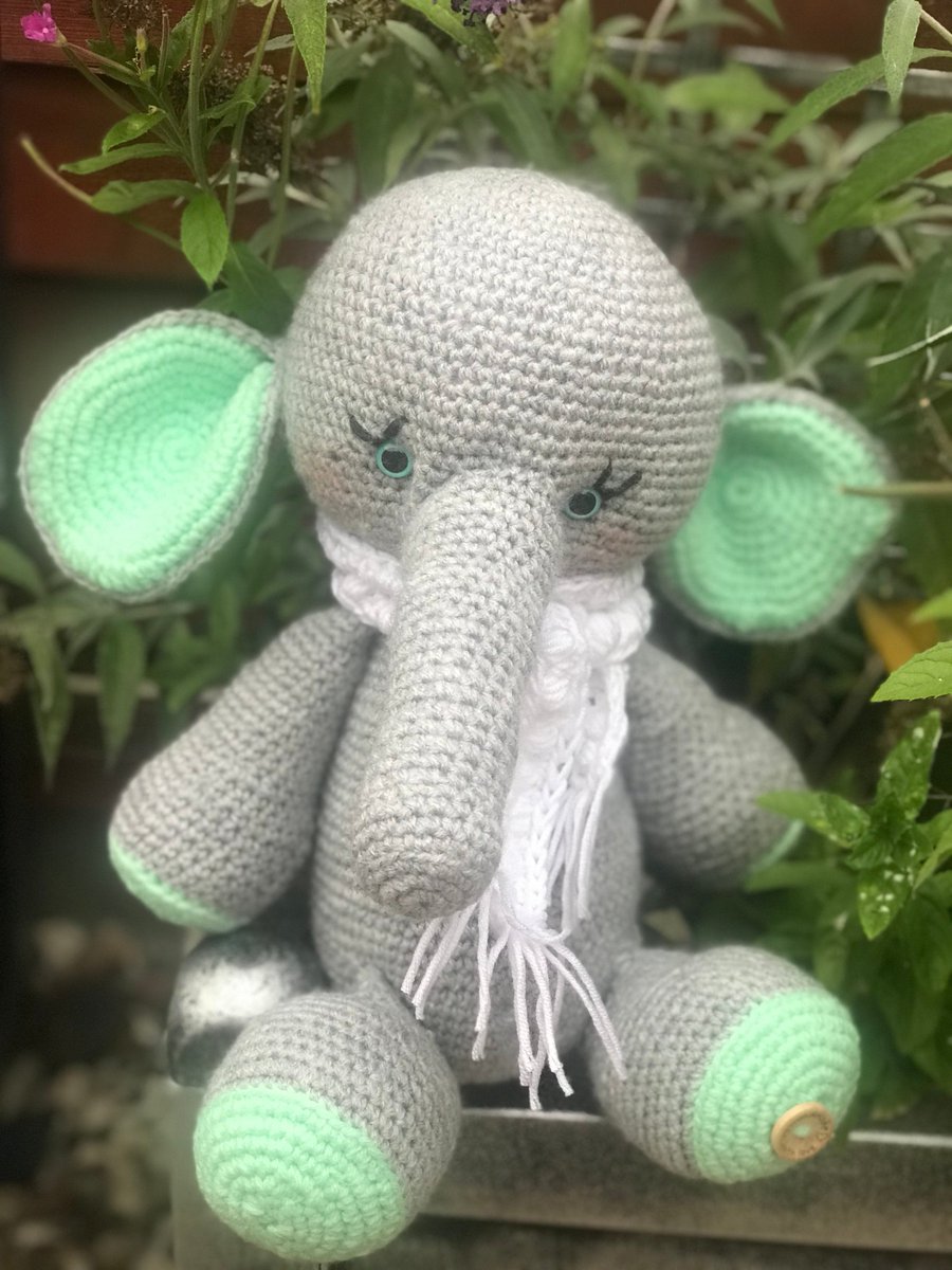 Excited to share the latest addition to my #etsy shop: Baby Elephant, Handmade Mate. Needing much love and cuddles. Longing for some arms to wrap her in. etsy.me/2ZxccLk #toys #gray #green #elephant #baby #gift #child #unisex #soft