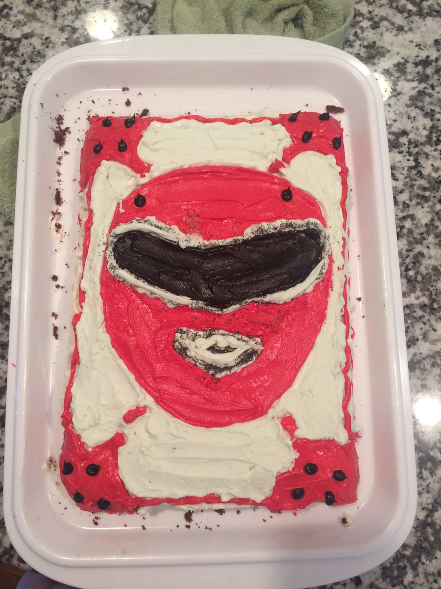 DrEmilyThomas's tweet photo. Happy 5th birthday, Oscar! Yes, I'll #keepmydayjob it's supposed to be #TheRedPowerRanger #NailedIt instagram #drthomcat https://t.co/8cFoEQstjR