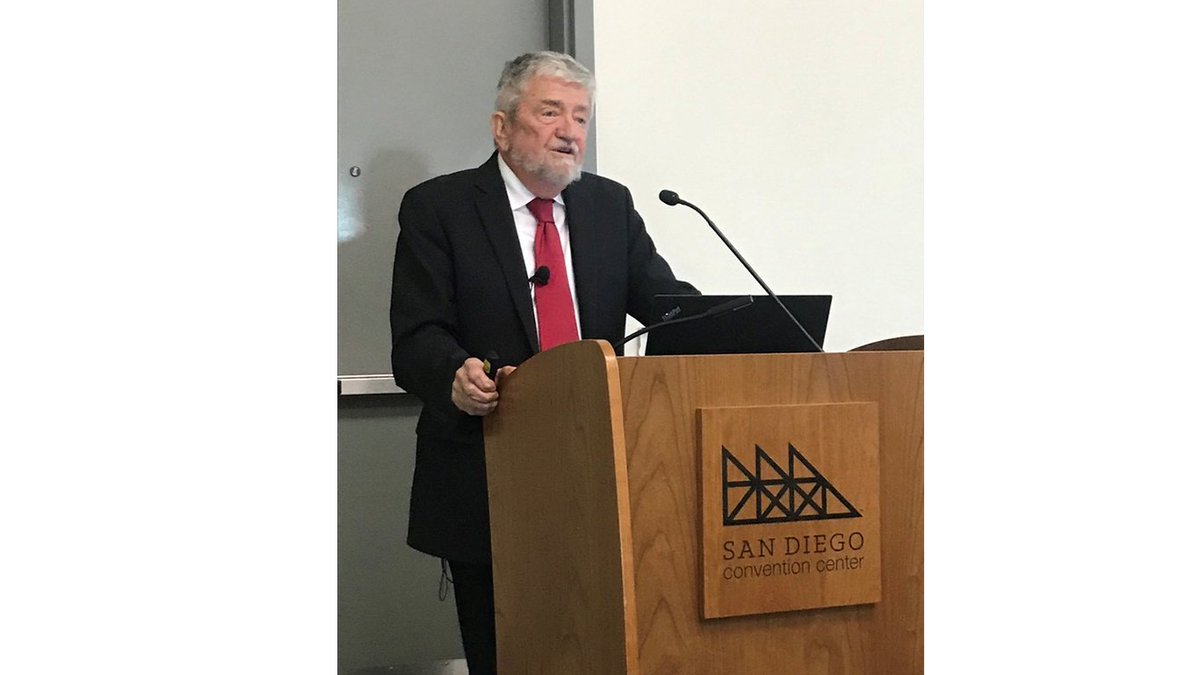 USDA_ARS's tweet photo. John W. Finley presents on the importance of taking a multi-pronged approach to increasing the availability of a safe, nutritious, and sustainable food supply in the face of a changing climate. #HendricksLecture #ACSSanDeigo https://t.co/WnjlSUghfS