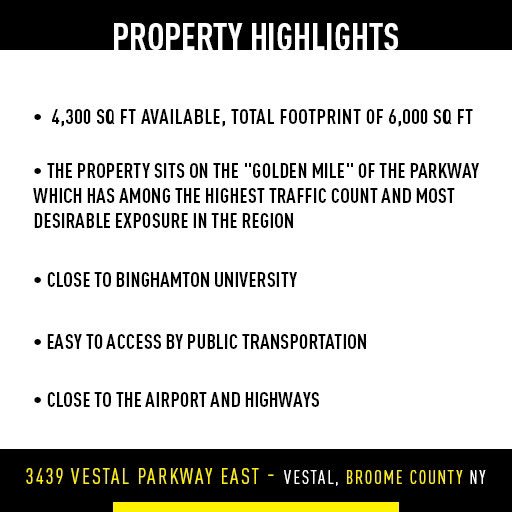 theAgencyBiz's tweet image. Development Opportunities Series…Featuring: 3439 Vestal Parkway East #commercialspaces #retailcenter #vestalparkway