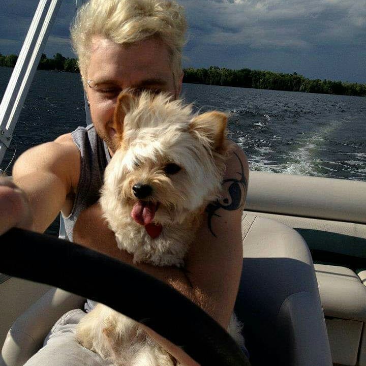 MaryJaneWat007's tweet photo. #365reasonstoloveMattWalst #MattWalst #ThreeDaysGrace
128. Yesterday was #NationalDogDay so today I post about Matt with dogs, as one 
of the reasons to love him more because it's so beautiful ❤ https://t.co/l7qklD7mSO