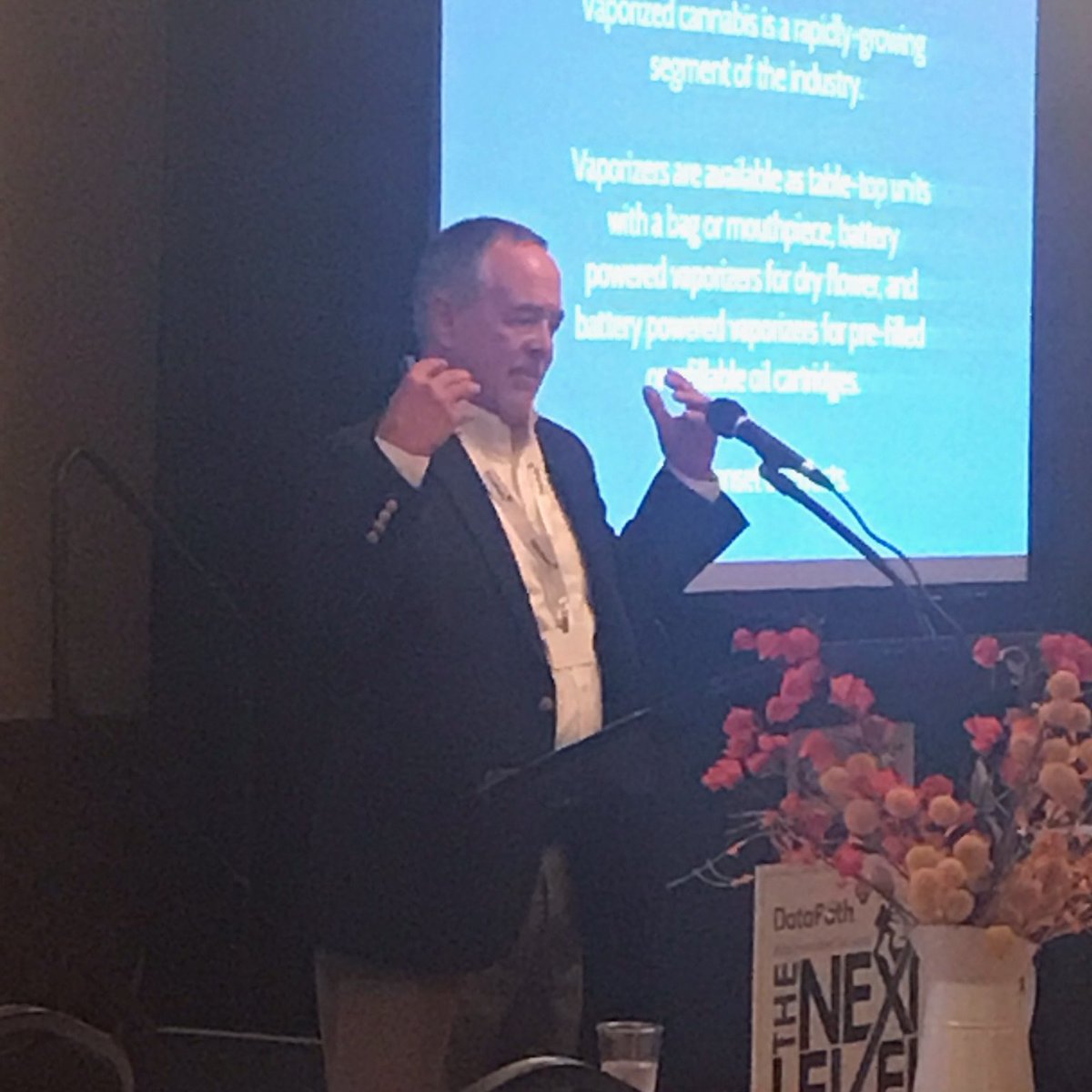 Beneliance's tweet photo. Our final speaker at the DataPath Administrative Services Client-Broker Conference is Stuart Jackson from @WLJEmployment speaking about medical marijuana in Arkansas.  #NextLevel2019 https://t.co/R3vqdweG6q