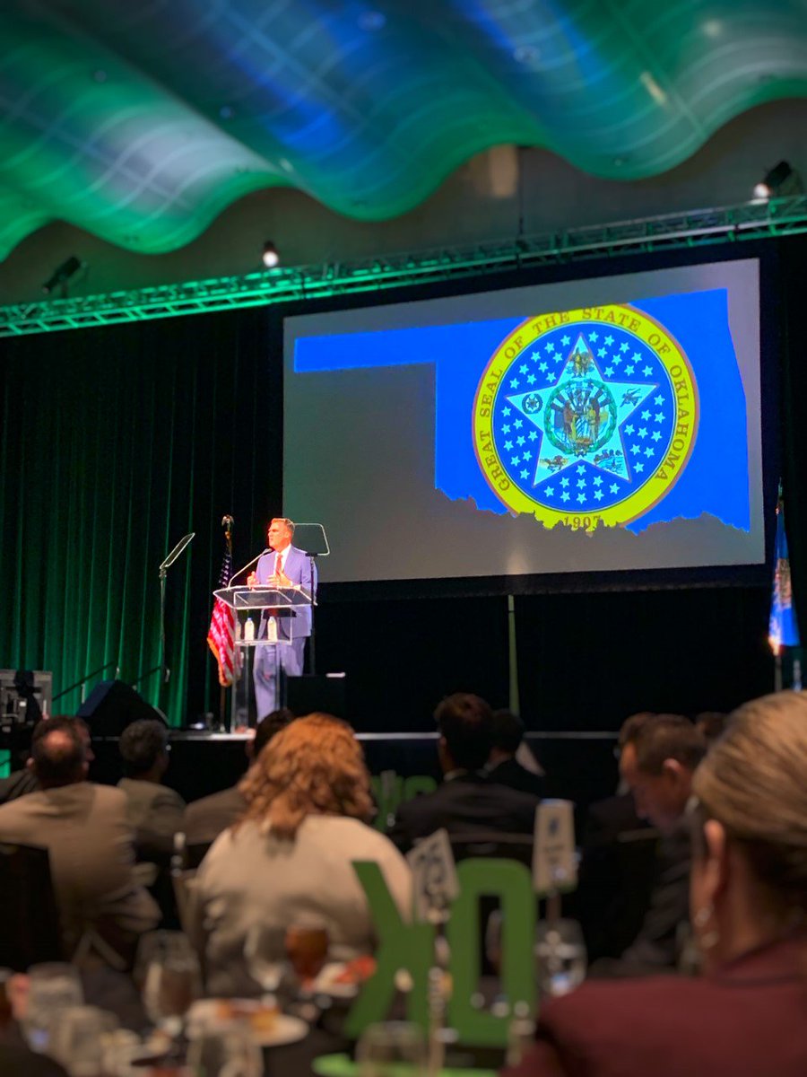 NetLinkTulsa's tweet photo. "Oklahoma as a top state in the nation" was the focus of today's @TulsaChamber State of the State address. We're excited to see how new #technologies contribute to "what's next" for our state! #tulsachamber #governorstitt #oklahoma #itsolutions https://t.co/dJetTUeCrH