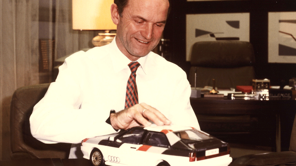 Audi's tweet photo. Ferdinand Piëch, the father of quattro. (1937-2019)
His legacy will keep driving progress, forever. https://t.co/0gFQy7BgWb