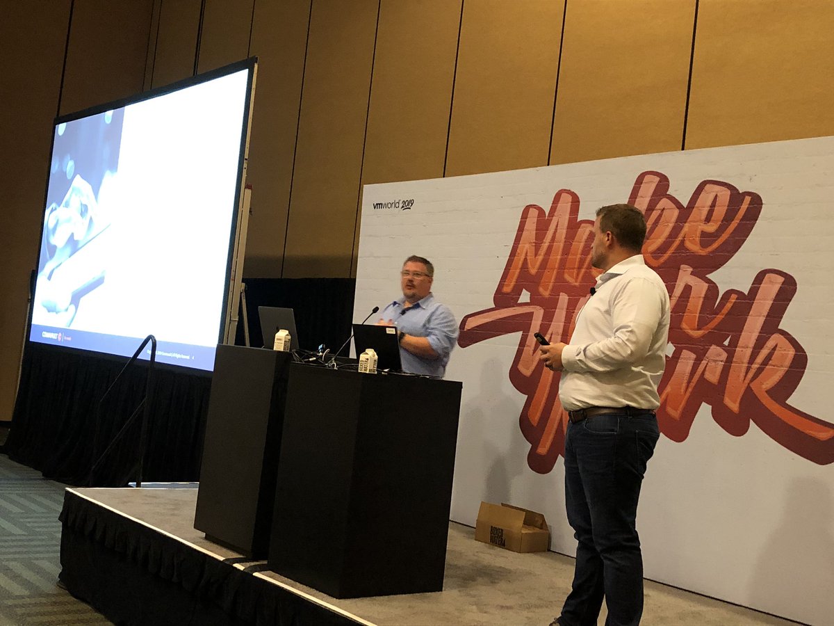 davidzorban's tweet photo. @Commvault’s @DFoster_Jr and @GroverGeek discuss #Data Protection in the #Hybrid #Cloud” at #VMworld 2019 in Moscone West, Floor 2, room 2001. Come check us out at Moscone South, booth 845. https://t.co/vqSXo2RsIC
