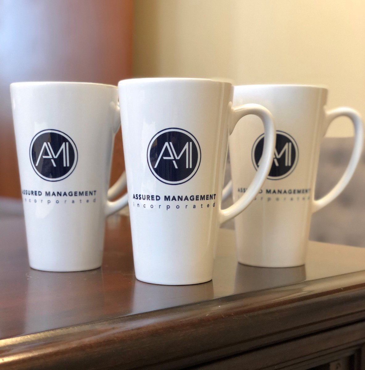 AssuredMgmt's tweet photo. We love our new AMI coffee mugs! Thanks Amanda! #helloimprint #sayhello https://t.co/SNlCMfk2g1