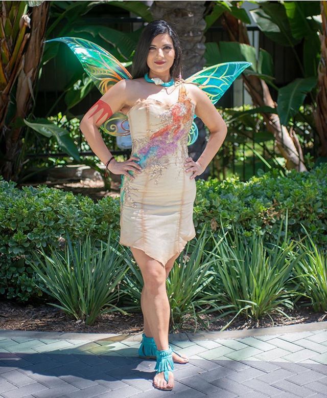 SeventhSkinInk's tweet photo. How delightful does @lyd_stagram_ look in her fairy Pocahontas cosplay for #d23?! She was part of a glittering ensemble of Disney fae with @glimmerwood. Thank you for using the @seventhskin arm band to complete your ensemble! (📸 @amberarden and @fatmanphotography) #cosplay #… https://t.co/RtJKuRIgmS