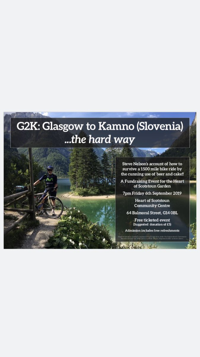 Fantastic event pls share with network <a href="/kirstymacphee10/">Kirsty MacPhee</a> <a href="/KerryMacPhee/">Kerry MacPhee</a> @AngelaGB77 <a href="/recykeabike/">Recyke-a-bike</a> <a href="/StirlingCycles/">info@stirlingcyclerepairs.co.uk</a> <a href="/HOScotstoun/">Heart of Scotstoun</a>