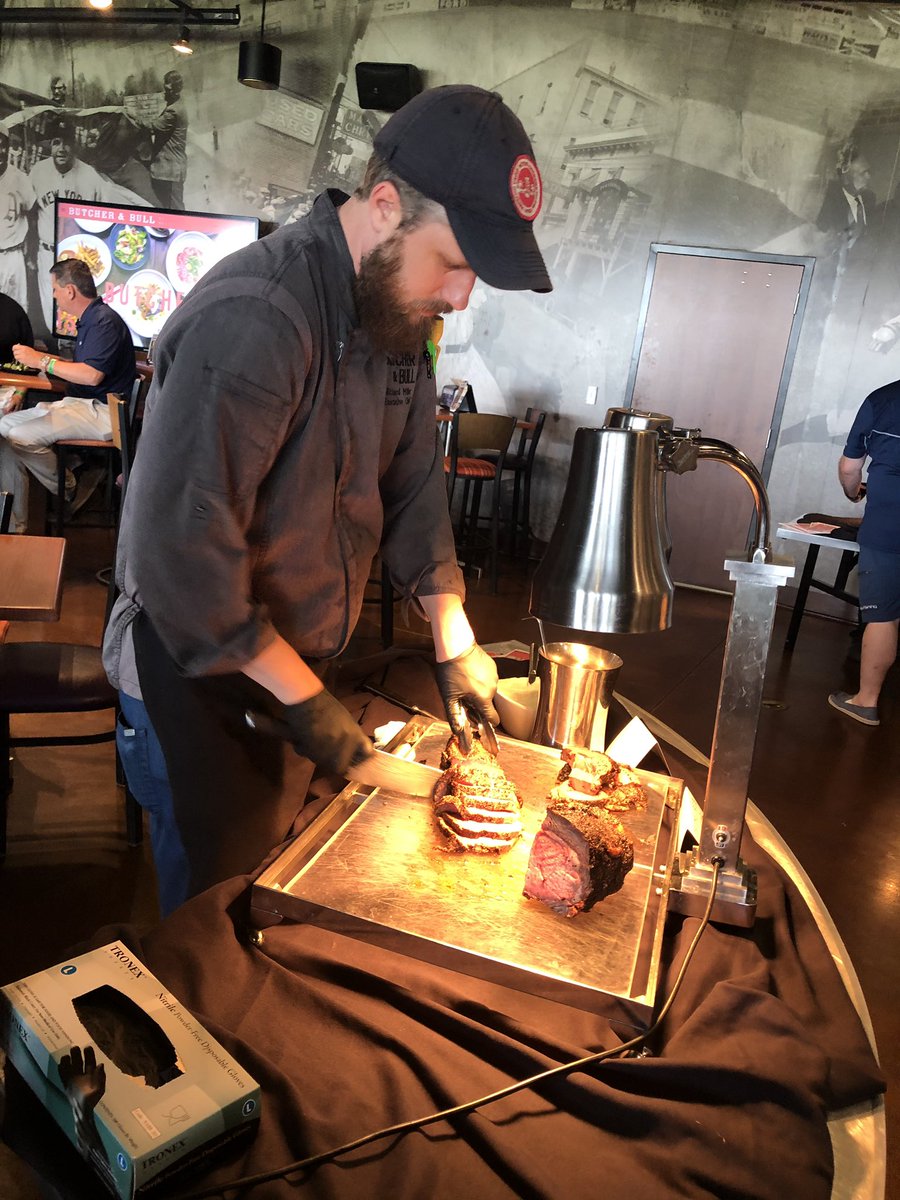 ButcherBullWS's tweet photo. So excited to be serving #primerib @WSDashBaseball @Flowmotorsws It’s a great day for ⚾️ in the #336 @downtownWS @VisitWS @wschamber https://t.co/YKV871mYBH