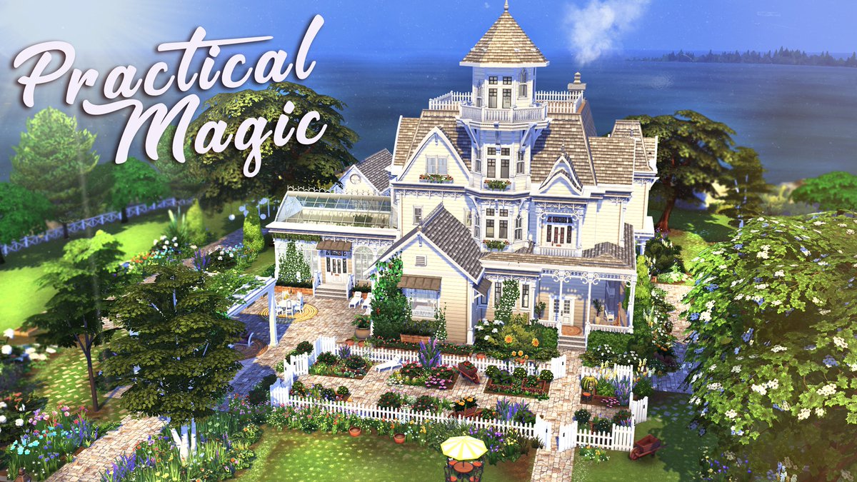 BereSims's tweet photo. hi friends 🥳💜

w/ Realm of Magic right around the corner i’ve been feeling v inspired to build all things magical! 
first up: the Owens home from the movie Practical Magic! 🔮🌟

Put the lime in the coconut and check her out here!: https://t.co/hcUnllWE4j
#sims #practicalmagic https://t.co/Kh6GX7u4z4