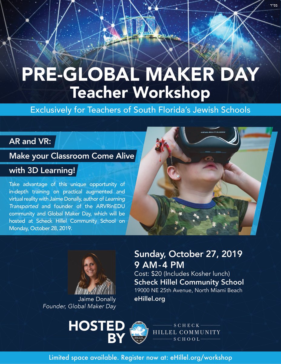Penchevable's tweet photo. #jedchat You are invited to join @JaimeDonally at @eHillel for #ARVRinEDU
Sign up link in comments https://t.co/U9NKmdDKoD