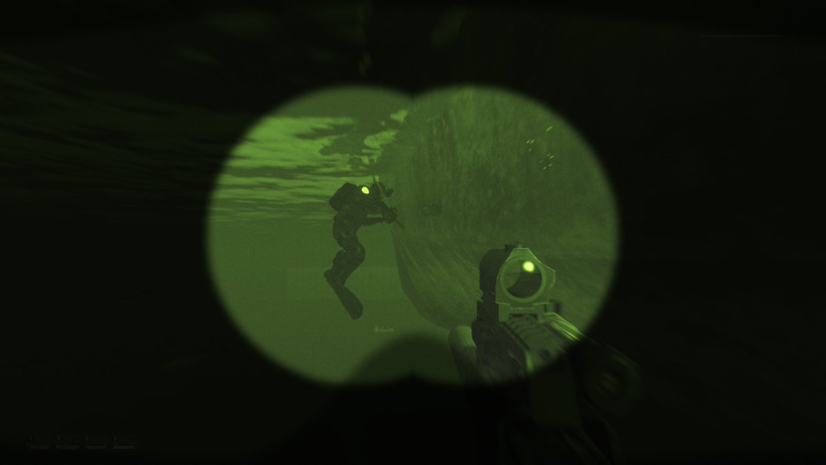cia_arma's tweet photo. Underwater sabotage using limpet mines, attaching the mine and the result - as seen through our midget submarine's periscope. #CiACoopNights @Arma3official #Arma3 https://t.co/e4mfAPdazD