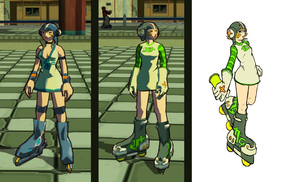 Jet set radio future xbox. Cyberpunk 2077 одежда концепт. Jet set radio future. Future set. Белый сет future.