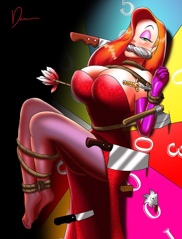 Jessica Rabbit in the wheel of fortune! 