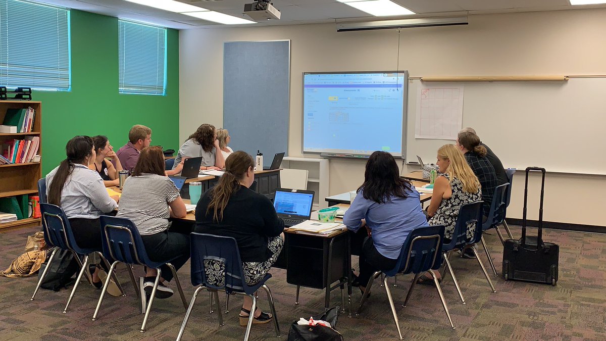 Today, 7th grade math teachers from AN, DC, SS, GP, CS, DM, and SF are collaborating to create a CFA for their next unit of study! <a href="/DVUSD/">Deer Valley Unified School District</a> #collaborationishappening