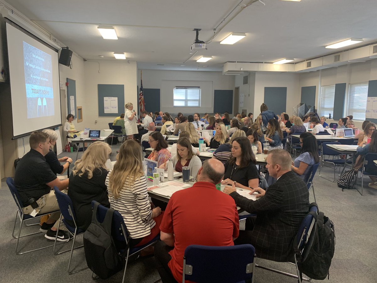 What a great day with the building leadership teams from the Northtown and Staley feeder patterns today! No zigzaggers in this room!