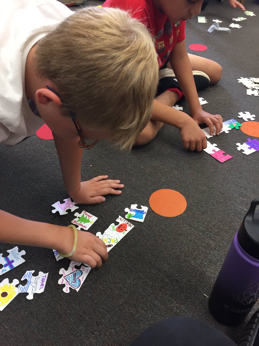 sequoiakrell1's tweet photo. Celebrating all the little things that make us who we are! 🥳🥳Creating our own puzzles was fun, but it was even more fun to learn about someone else in our classroom family  by putting together their puzzle! #learnbps #celebrateyou #ourclassroomfamily https://t.co/dyVSqOuWOZ
