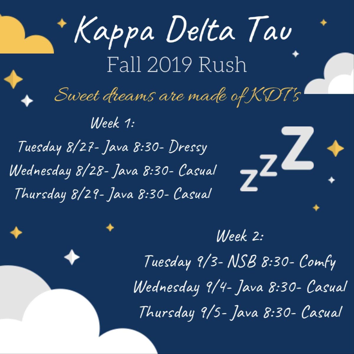 Our Fall 2019 Rush starts TONIGHT!!! 💖 Come and see what everyone has been dreaming about ✨