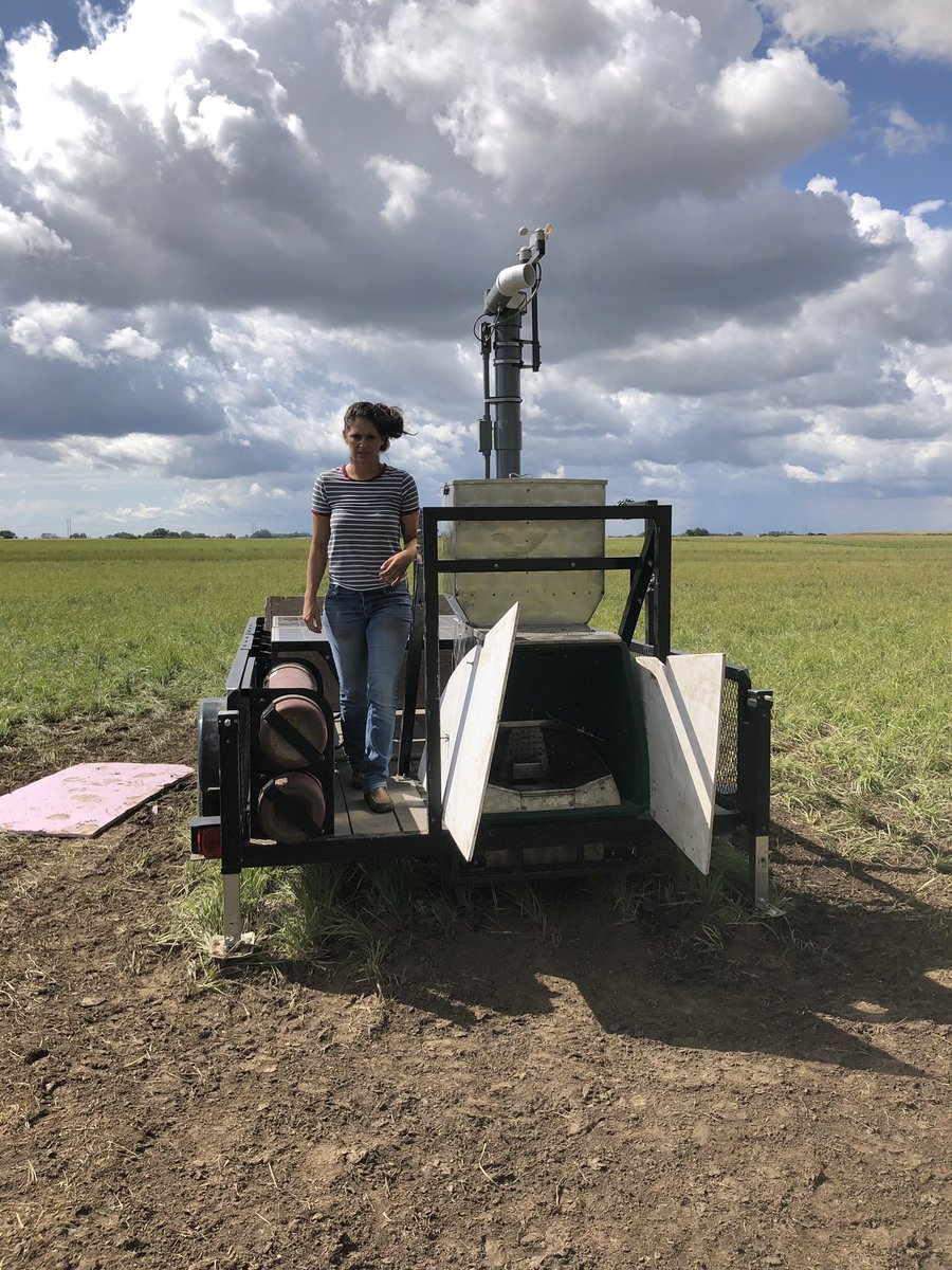 Forage systems project w/ <a href="/DrBart_Beef/">Dr Bart Lardner 🇨🇦</a> starting up at <a href="/LFCE_usask/">Livestock & Forage Centre of Excellence</a>! SF6 data collection all week to collect and measure CH4 and CO2 on steers, as well as using a green feed system to collect them. Couldn’t get this done without a great team to help! <a href="/Britt_E_Ross/">Brittany Ross</a> @Janelle_Smith92