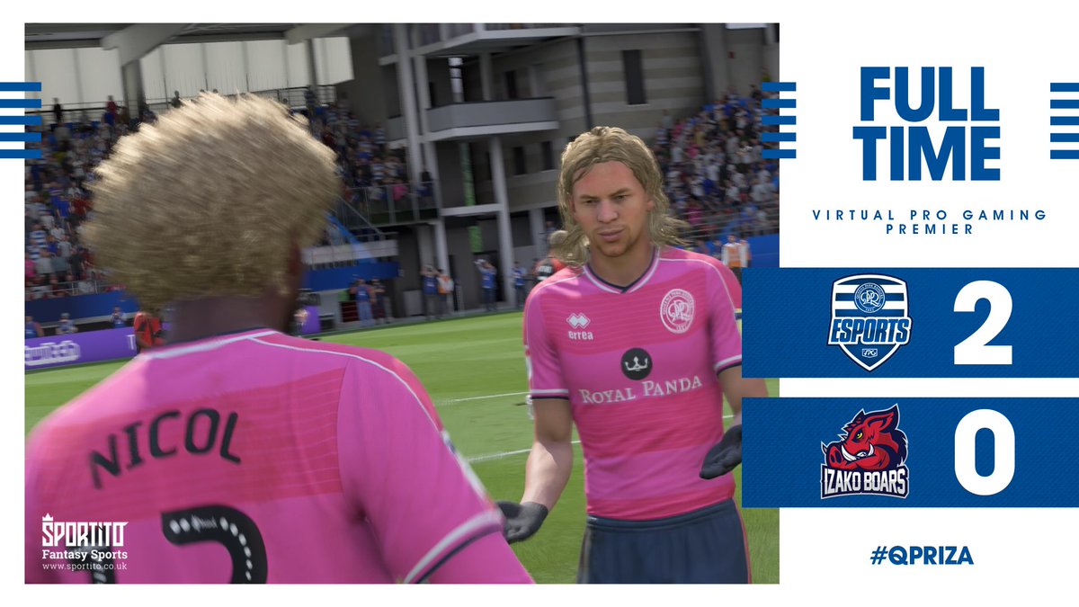 ⚽️| <a href="/OfficialVPG/">Virtual Pro Gaming</a> Matchday
🏆| <a href="/VPGPremier/">VPG Esports Premier</a> 
🆚| <a href="/IzakoBoars/">Izako Boars</a> 
✅| 2-0

⚽️ <a href="/Jazzake9/">J</a> 
⚽️ <a href="/ConorKershaw/">MeConkers</a> 
🅰️ <a href="/Jazzake9/">J</a> 
🅰️ <a href="/ConorKershaw/">MeConkers</a> 

#QPR
