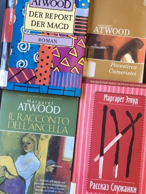 LibHartHouse's tweet photo. Did you know that the Hart House Library has an international Margaret Atwood collection? Which is your pick?#harthouselibrary #uoft #summerreading #booksareawesome #harthouse #margaretatwood #handmaidstale #dystopia https://t.co/MthzppoaF5
