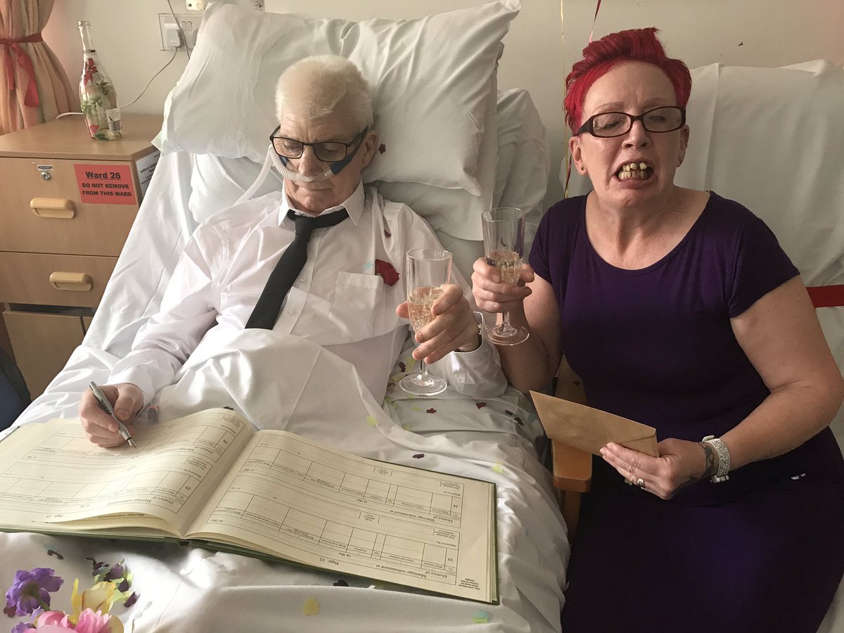 Well what a day. We managed to help this couple get married with an hours notice ( pictures shared with couples consent) above and beyond 😊 well done ward 26