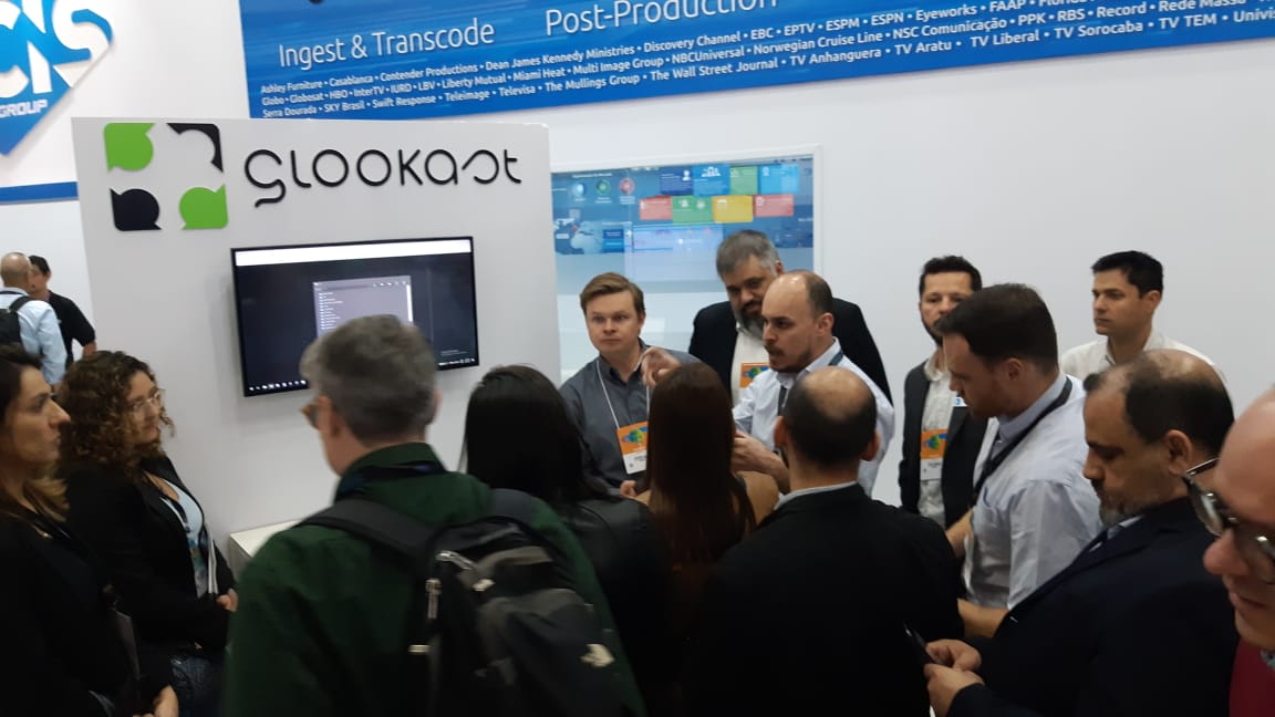 GLOOKAST's tweet photo. We're having an amazing time at @SET_BRASIL! If you want to find out why you should join the expanding list of global content providers who trust GLOOKAST powered solutions, join us on the @CISGRP booth 81. https://t.co/flNDZ40q7J #broadcastworkflowsolutions #broadcastsolutions https://t.co/xOig5S5Mgh