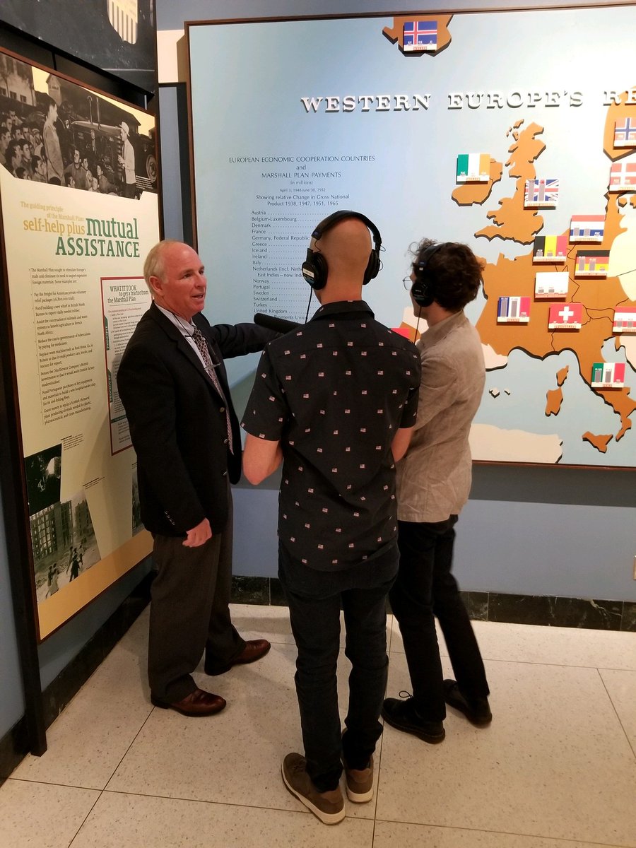 Director of Library &amp; Archives Paul Barron talked to the <a href="/planetmoney/">NPR's Planet Money</a> podcast today about the #marshallplan - we will let you know when the episode airs.😃