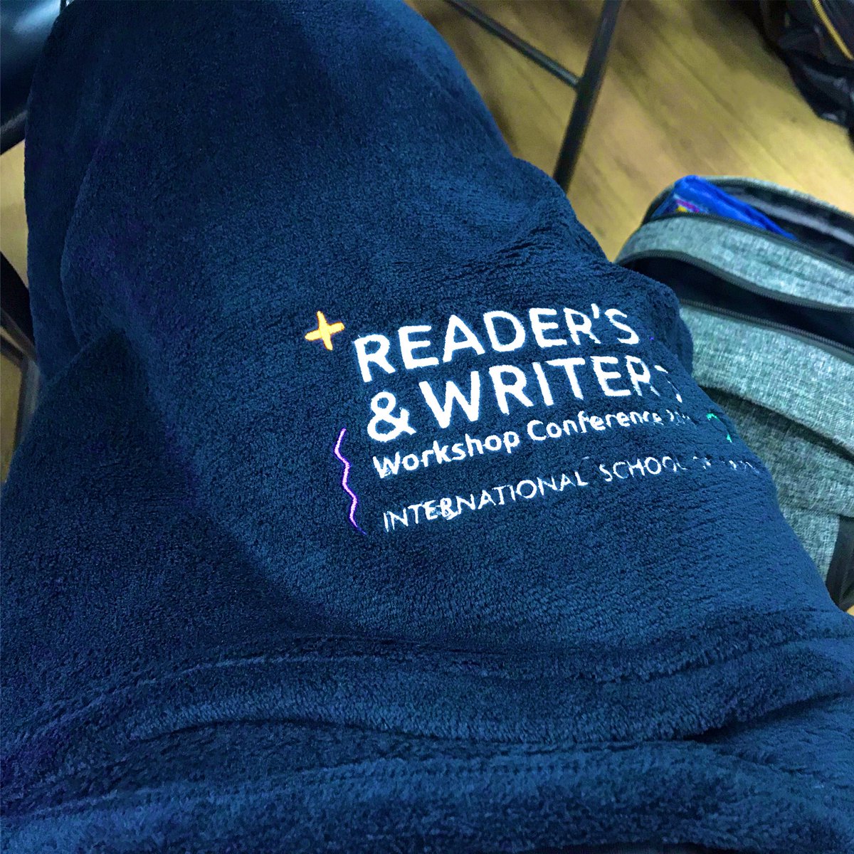 MsSunshineSmit's tweet image. Learning is so much easier when you are warm! #conferenceswag #fuzzyblanket #RWW #ISCbrazil