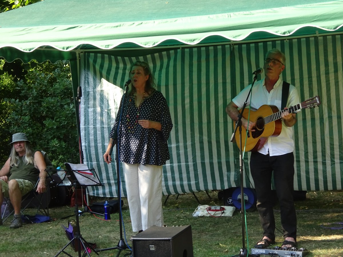 Happy people at the Live Music &amp; Fun in the Garden event.  Yes, even the workers!