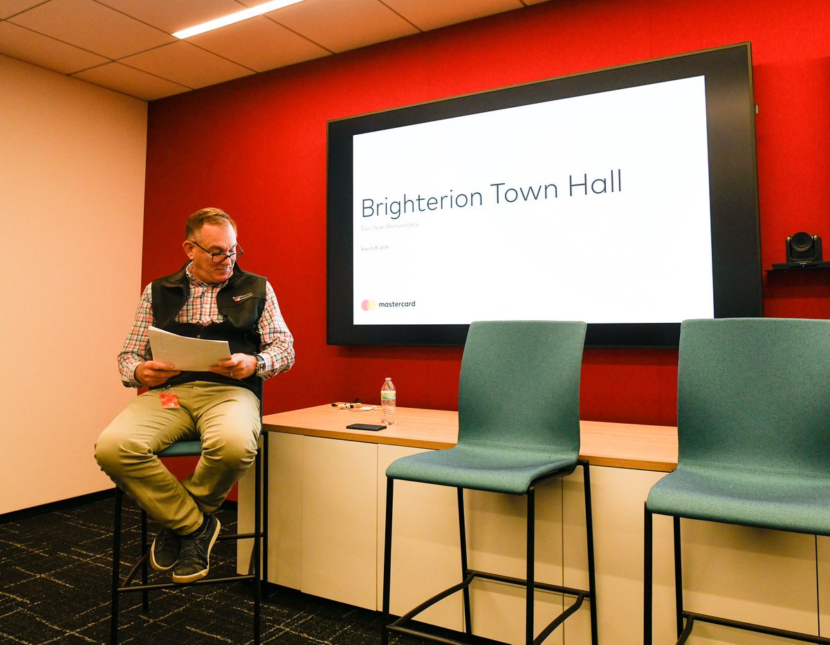 brighterion's tweet photo. Proud to celebrate 2 years with @Mastercard! 

Thank you Akli Adjaoute (Brighterion founder), Sudhir Jha (SVP, Head of Brighterion), Dave Peraino (SVP Operations, Brighterion) &amp; Mastercard Cyber &amp; Intelligence EVPs, Johan Gerber &amp; Rohit Chauhan for an insightful panel discussion! https://t.co/r952aOgfXA
