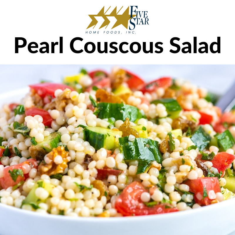 5StarHomeFoods's tweet photo. New Item Alert: Pearl Couscous Salad!!😍 https://t.co/9CIolVLbPj