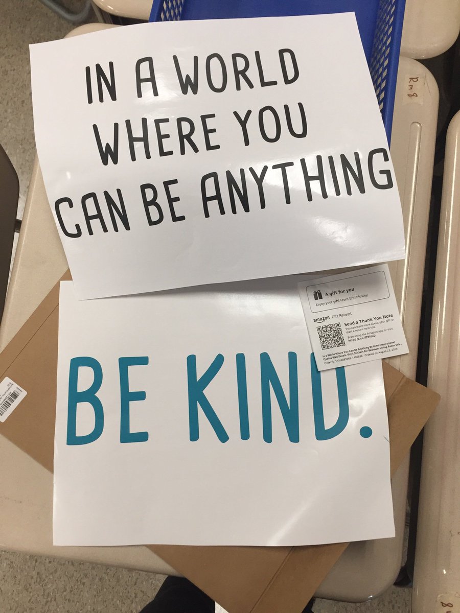 Erin, Rick, Zachary and Jacob- you are my heroes 😍 Thank you for making my room exponentially cooler this year 😍  #clearthelists #teachertwitter #teachershelpingteachers #support_a_teacher